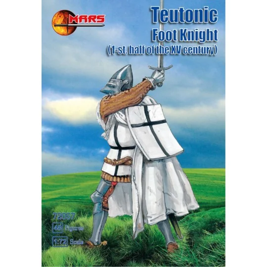 Teutonic Foot Knight I half of XV centur, 1/72 - Mars Figures MS72057