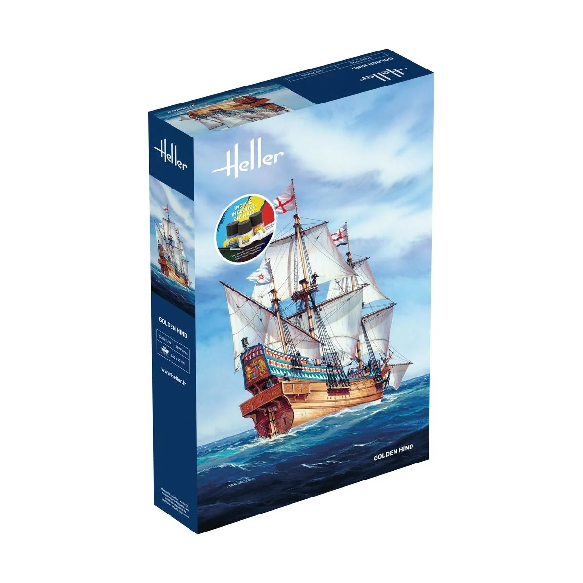 STARTER KIT Golden Hind, 1/96 - Heller 56829