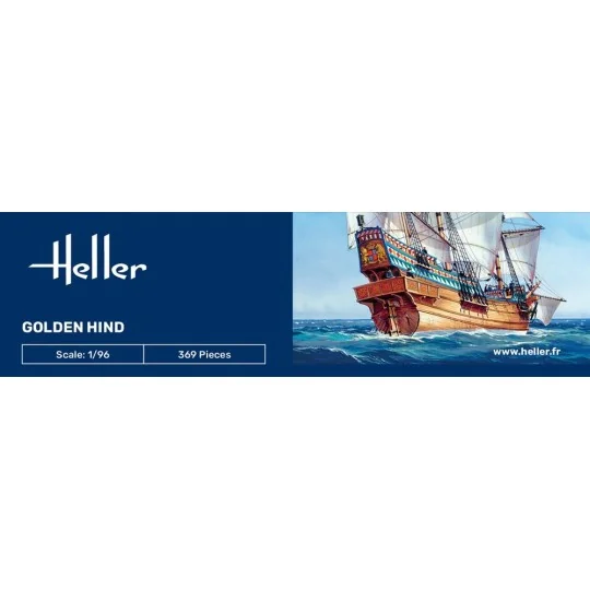 STARTER KIT Golden Hind, 1/96 - Heller 56829