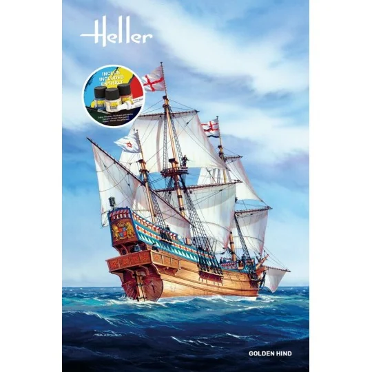STARTER KIT Golden Hind, 1/96 - Heller 56829