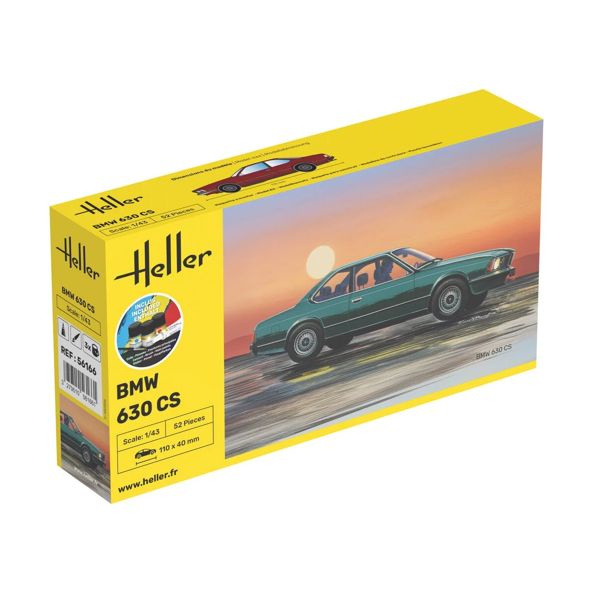 STARTER KIT BMW 630 CS, 1/43 - Heller 56166