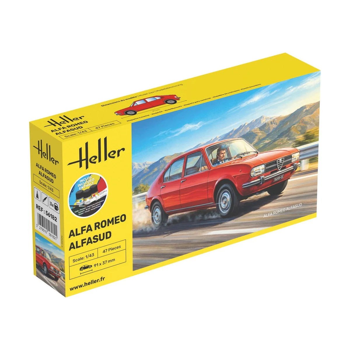 STARTER KIT Alfa Romeo Alfasud, 1/43 - Heller 56182