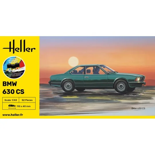 STARTER KIT BMW 630 CS, 1/43 - Heller 56166