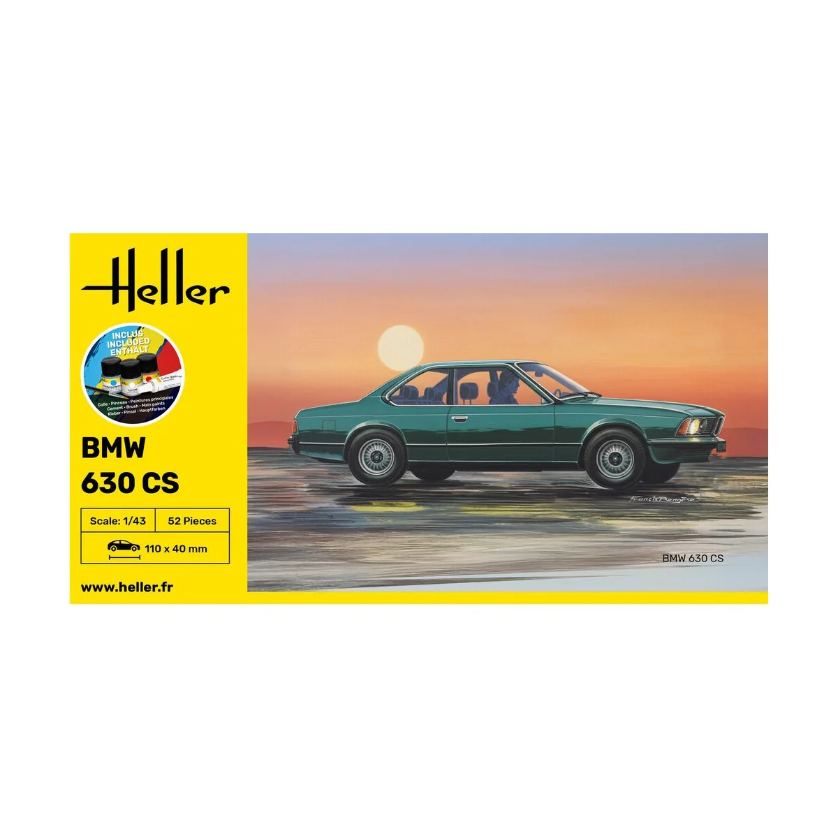 STARTER KIT BMW 630 CS, 1/43 - Heller 56166