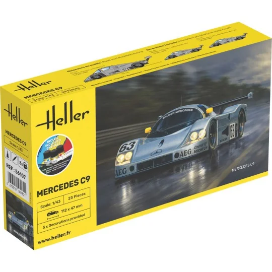 STARTER KIT Mercedes C9, 1/43 - Heller 56107