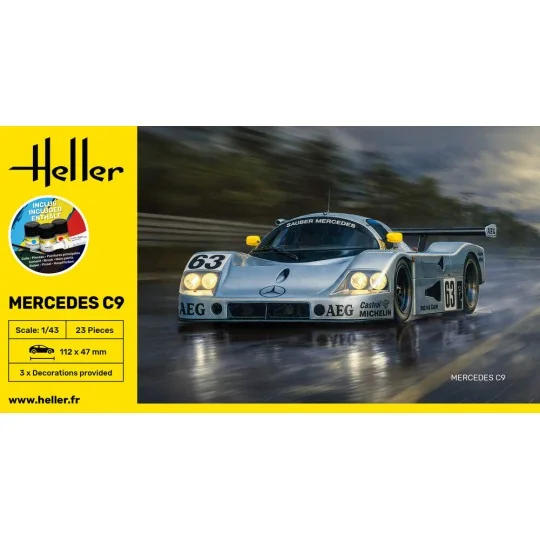 STARTER KIT Mercedes C9, 1/43 - Heller 56107