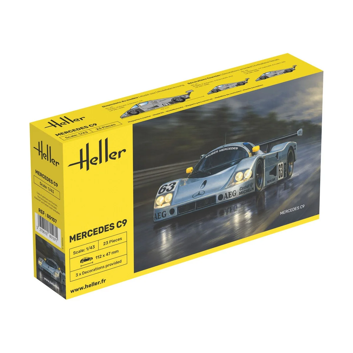 Mercedes C9, 1/43 - Heller 80107