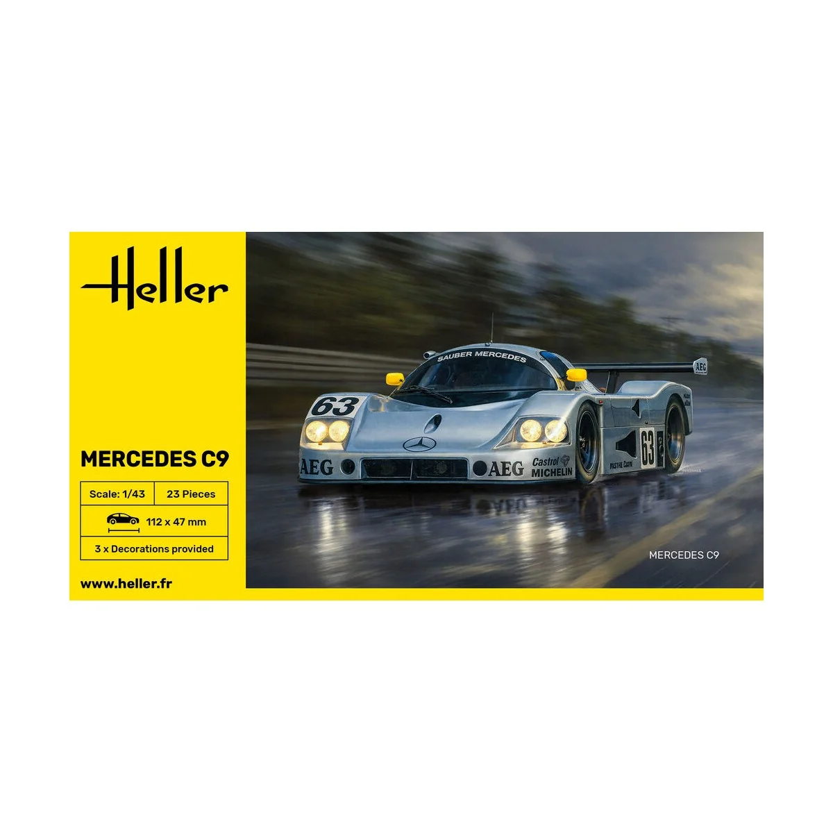 Mercedes C9, 1/43 - Heller 80107