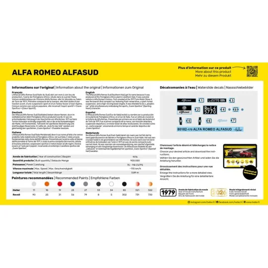 Alfa Romeo Alfasud, 1/43 - Heller 80182