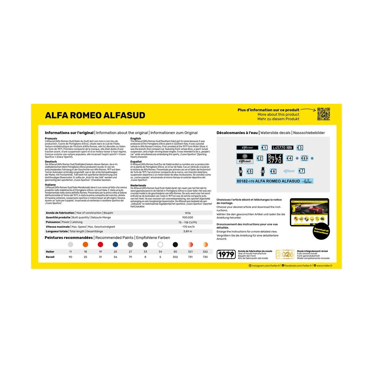 Alfa Romeo Alfasud, 1/43 - Heller 80182