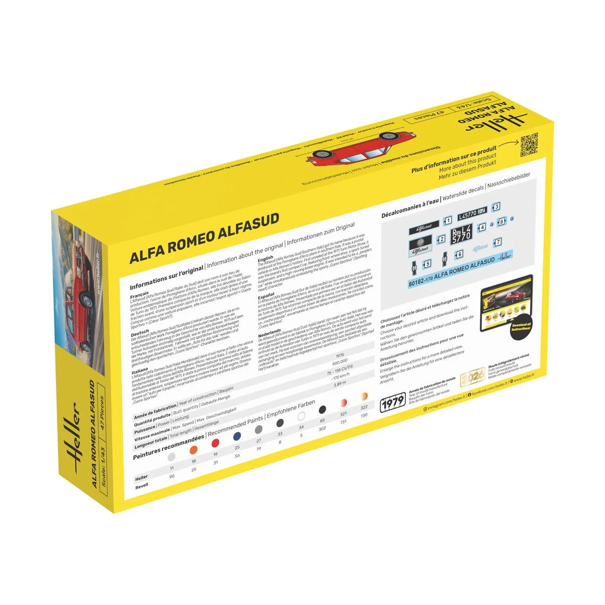 Alfa Romeo Alfasud, 1/43 - Heller 80182