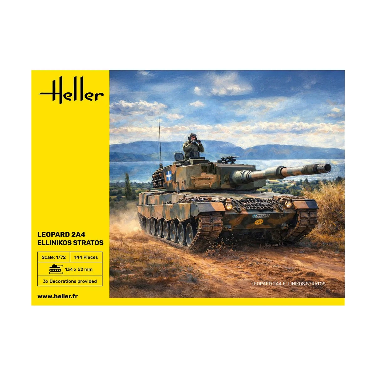 Leopard 2A4 - Ellinikos Stratos, 1/72 - Heller 30802