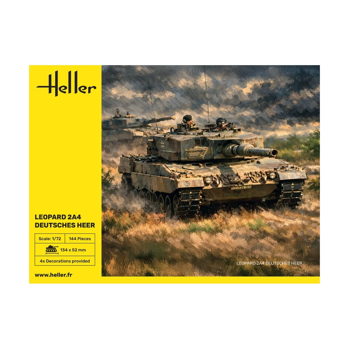 Leopard 2A4 - Deutsches Heer, 1/72 - Heller 30800