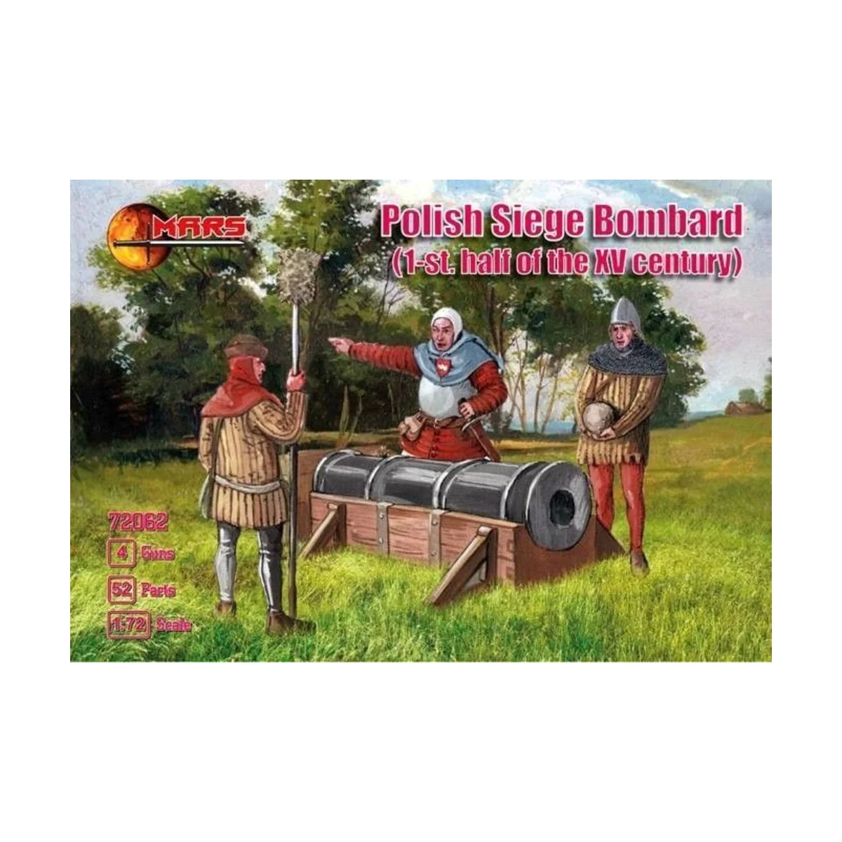 Polish siege bombard, 1st half XV century, 1/72 - Mars Figures MS72062