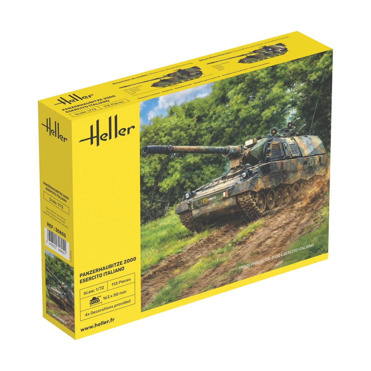 Panzerhaubitze 2000 (PzH 2000) - Esercito Italiano, 1/72 - Heller 3...
