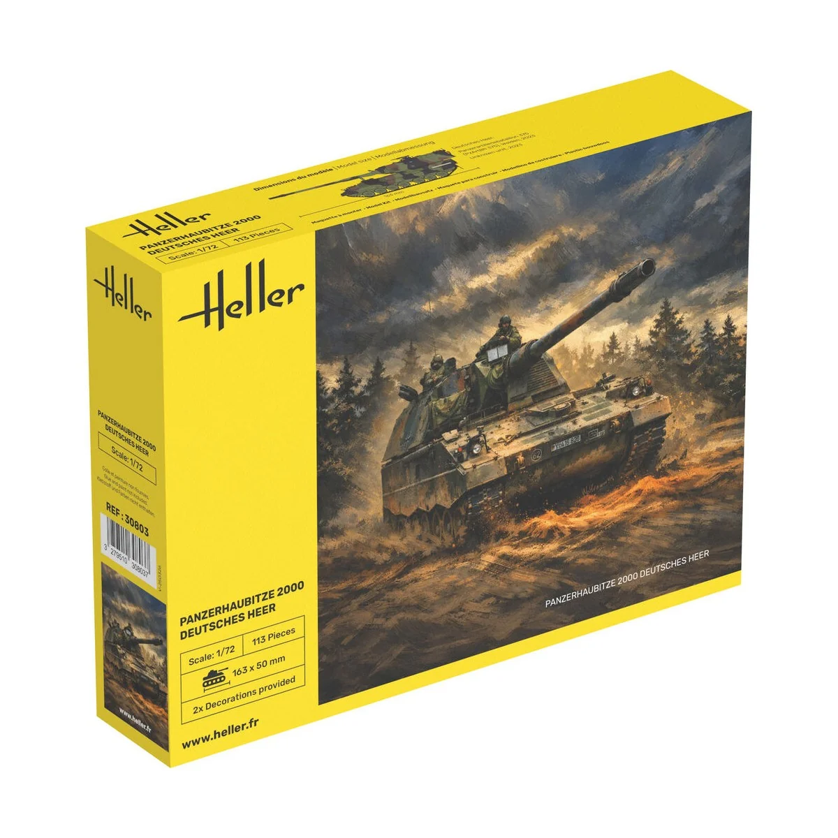 Panzerhaubitze 2000 (PzH 2000) - Deutsches Heer, 1/72 - Heller 30803