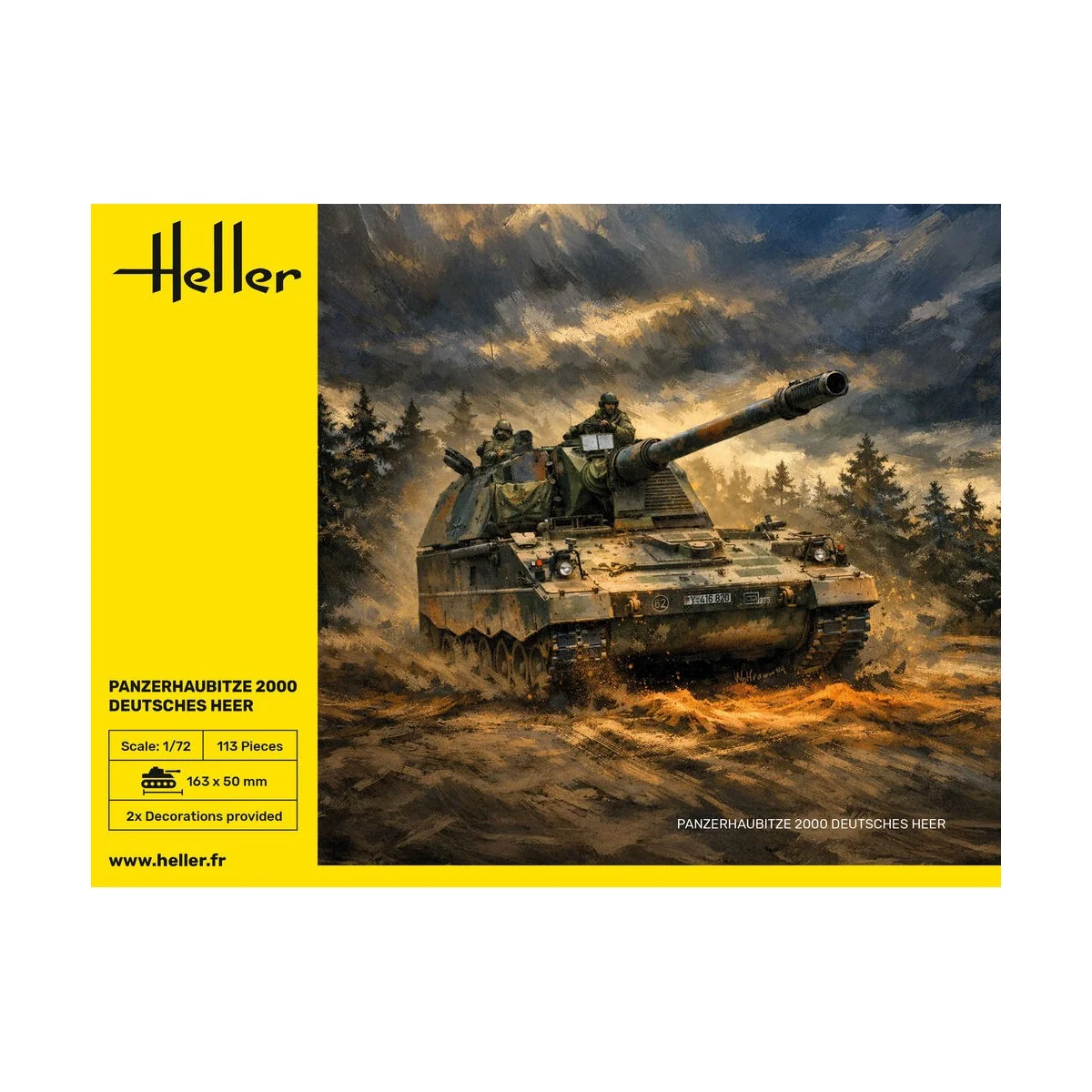 Panzerhaubitze 2000 (PzH 2000) - Deutsches Heer, 1/72 - Heller 30803