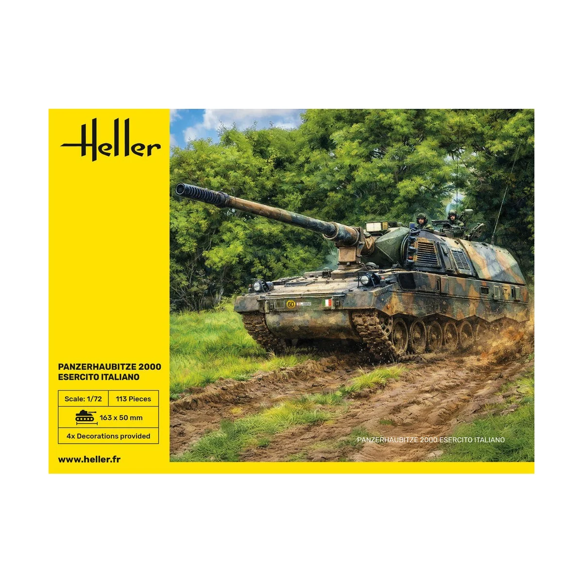 Panzerhaubitze 2000 (PzH 2000) - Esercito Italiano, 1/72 - Heller 3...