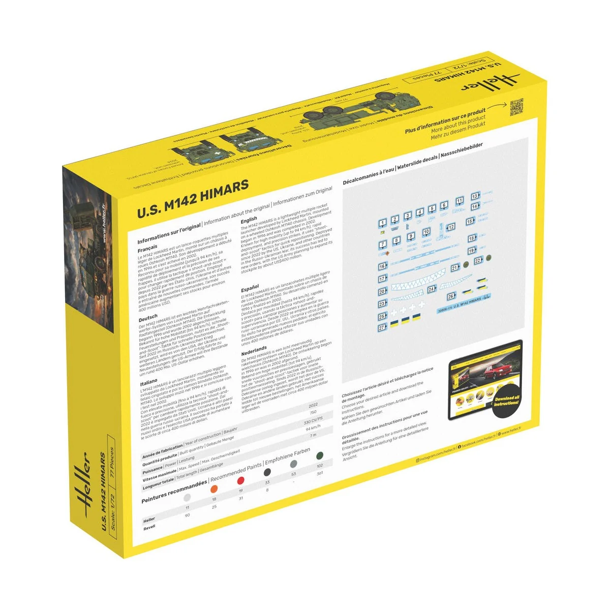 U.S. M142 HIMARS (High Mobility Artillery Rocket System), 1/72 - He...