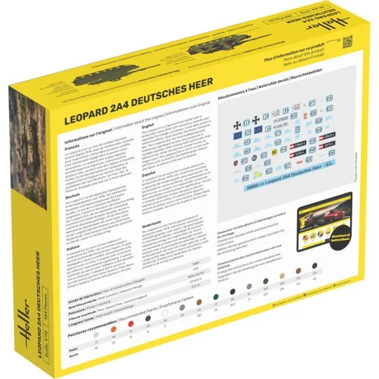 STARTER KIT Leopard 2A4 - Deutsches Heer, 1/72 - Heller 35800