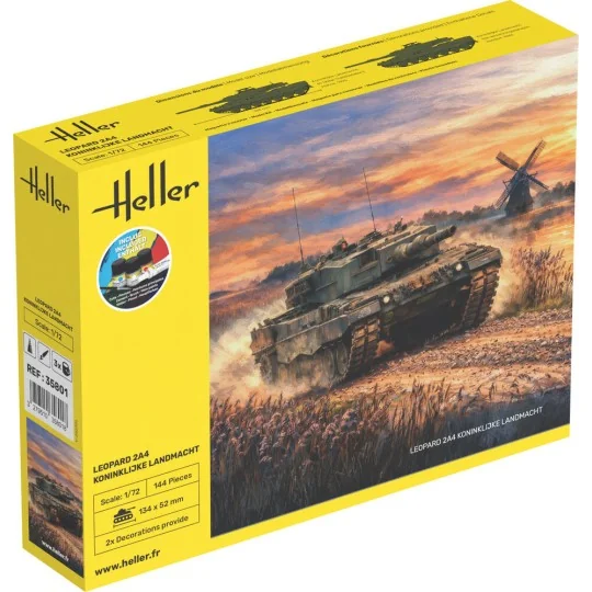 STARTER KIT Leopard 2A4 - Koninklijke Landmacht, 1/72 - Heller 35801