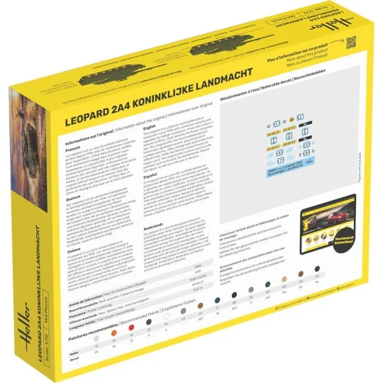 STARTER KIT Leopard 2A4 - Koninklijke Landmacht, 1/72 - Heller 35801