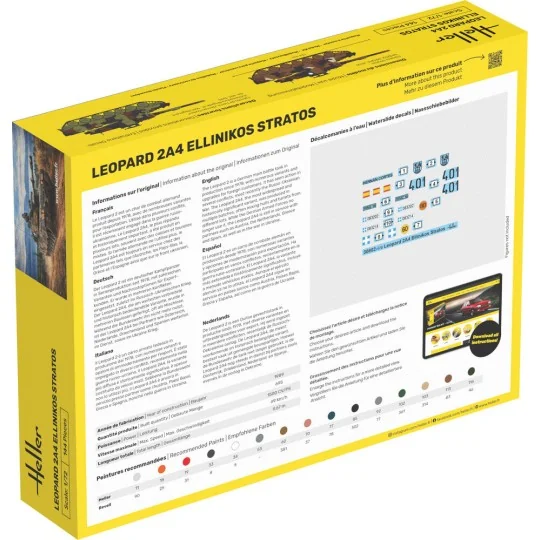 STARTER KIT Leopard 2A4 - Ellinikos Stratos, 1/72 - Heller 35802