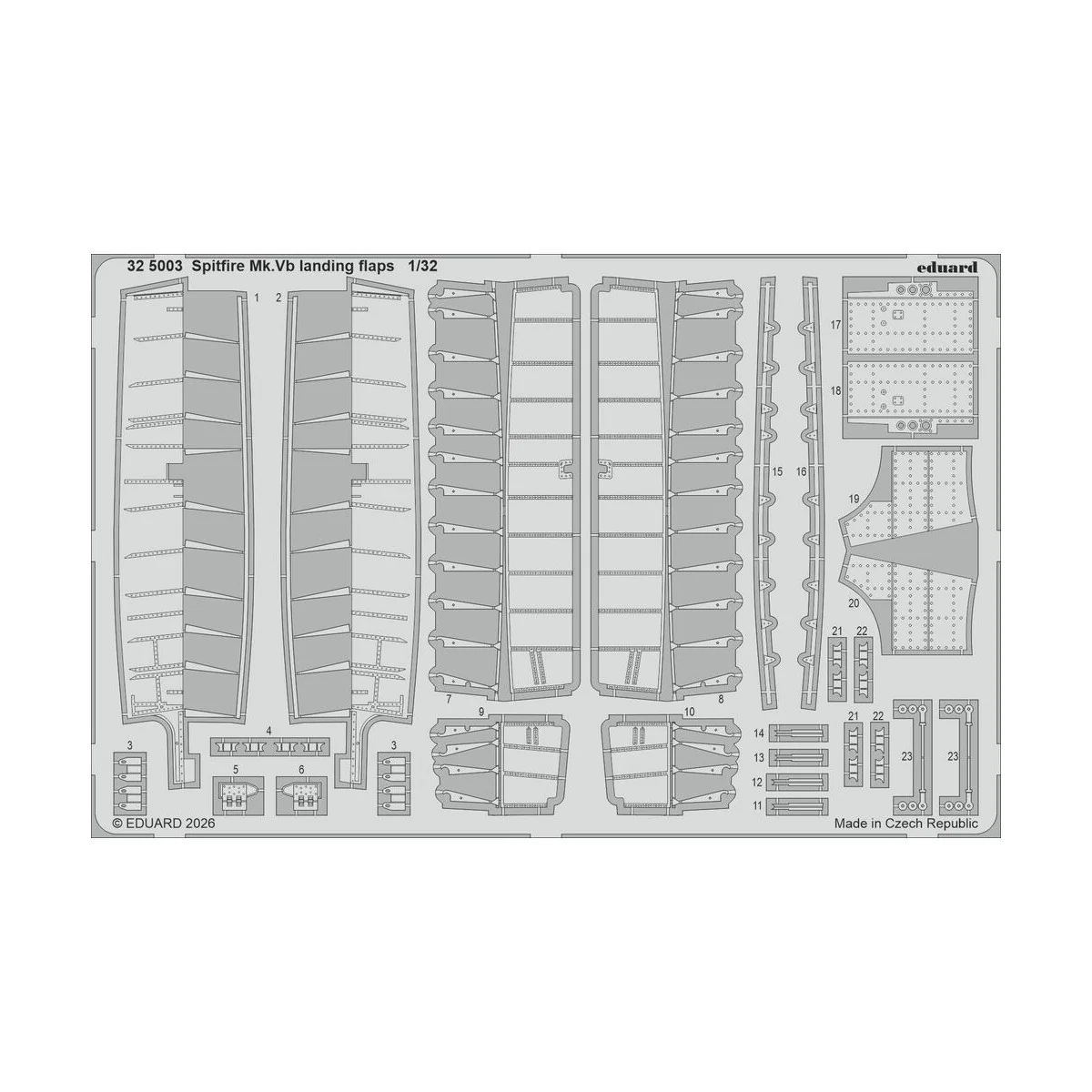 Spitfire Mk.Vb landing flaps for Kotare, 1/32 - Eduard Accessories ...