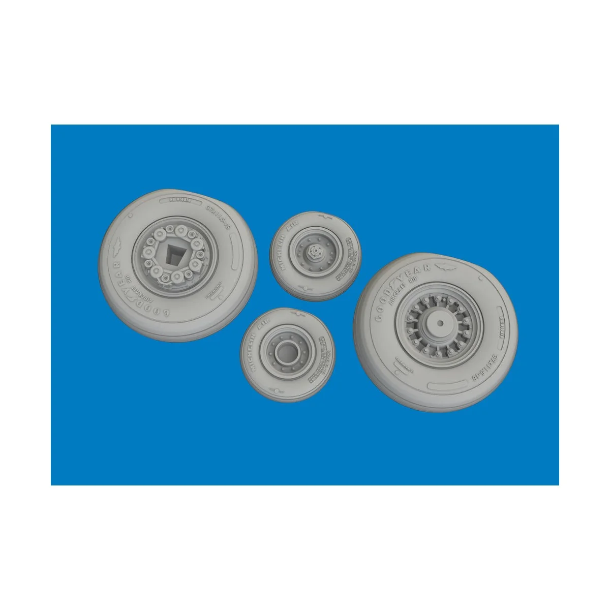 F-14D wheels for Tamiya, 1/72 - Eduard Accessories 672449