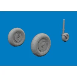 Bf 109K-4 wheels for Eduard, 1/72 - Eduard Accessories 672454