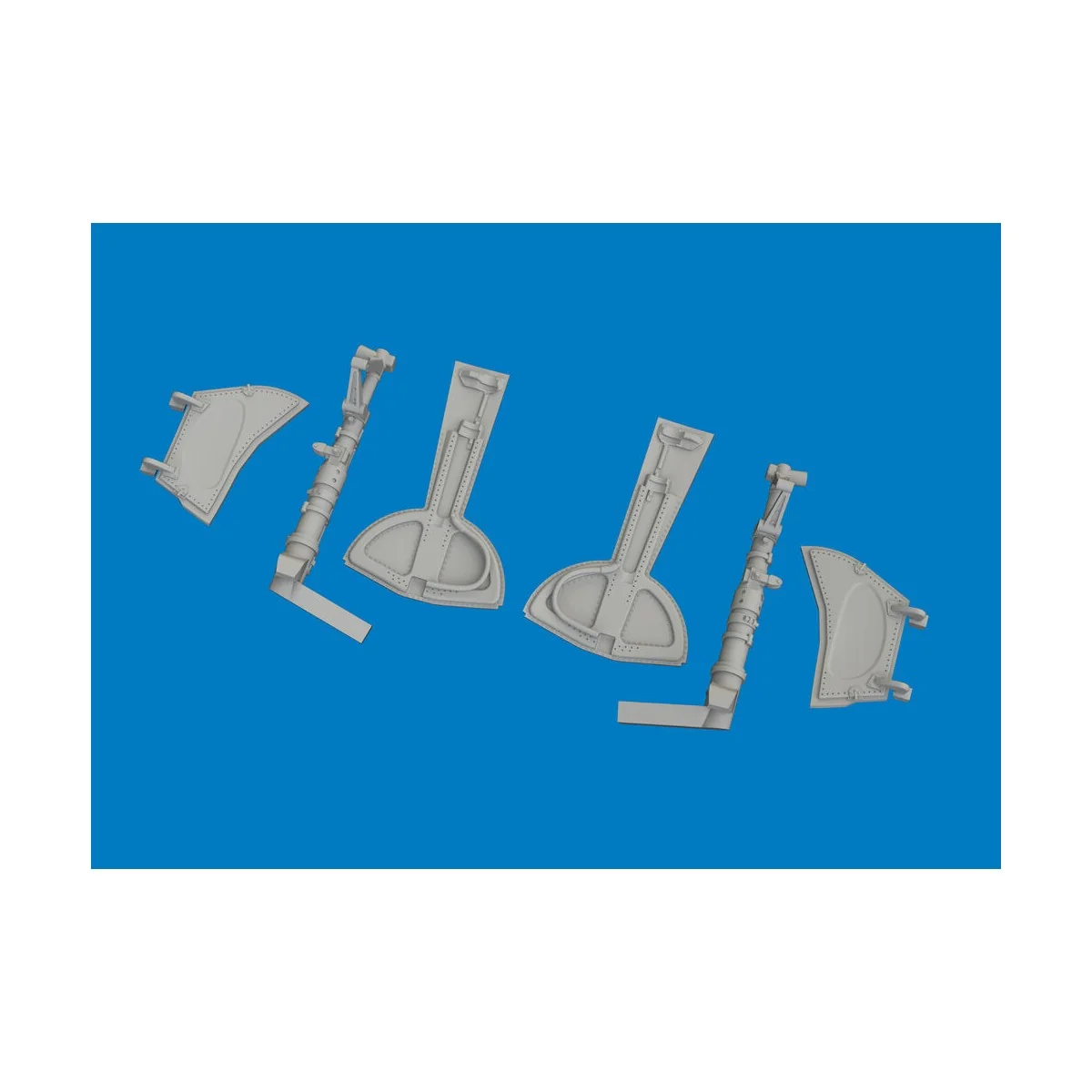 Bf 109K-4 undercarriage legs PRINT for Eduard, 1/72 - Eduard Access...