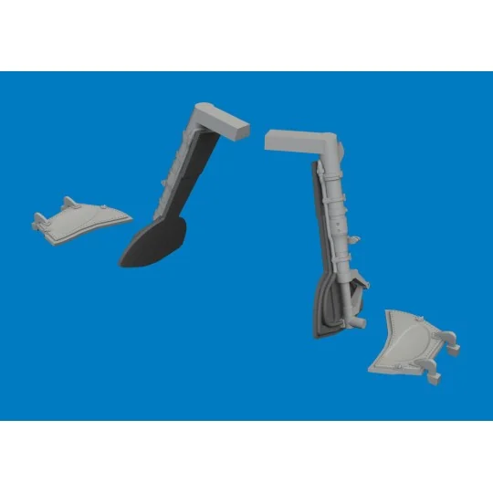 Bf 109K-4 undercarriage legs PRINT for Eduard, 1/72 - Eduard Access...