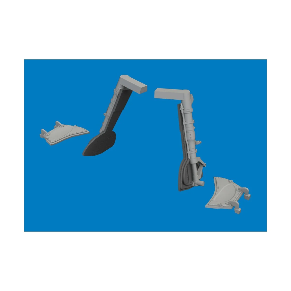 Bf 109K-4 undercarriage legs PRINT for Eduard, 1/72 - Eduard Access...