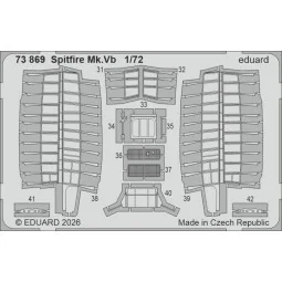 Spitfire Mk.Vb for IBG Models, 1/72 - Eduard Accessories 73869