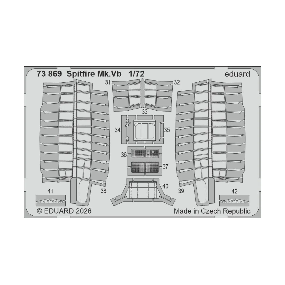 Spitfire Mk.Vb for IBG Models, 1/72 - Eduard Accessories 73869