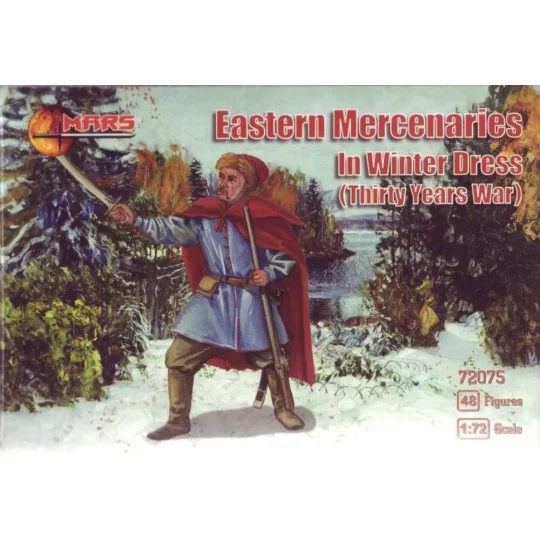 Eastern mercenaries in winter dress, Thir, 1/72 - Mars Figures MS72075 Eastern mercenaries in winter dress, Thir, 1/72 - Mars Figures MS72075