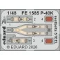 P-40K seatbelts STEEL for Eduard, 1/48 - Eduard Accessories FE1585