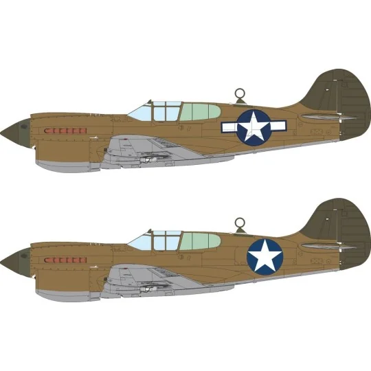 P-40K US national insignia for Eduard, 1/48 - Eduard Accessories EX...