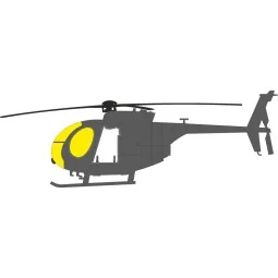 MH-6J Tface for ICM, 1/48 - Eduard Accessories EX1174