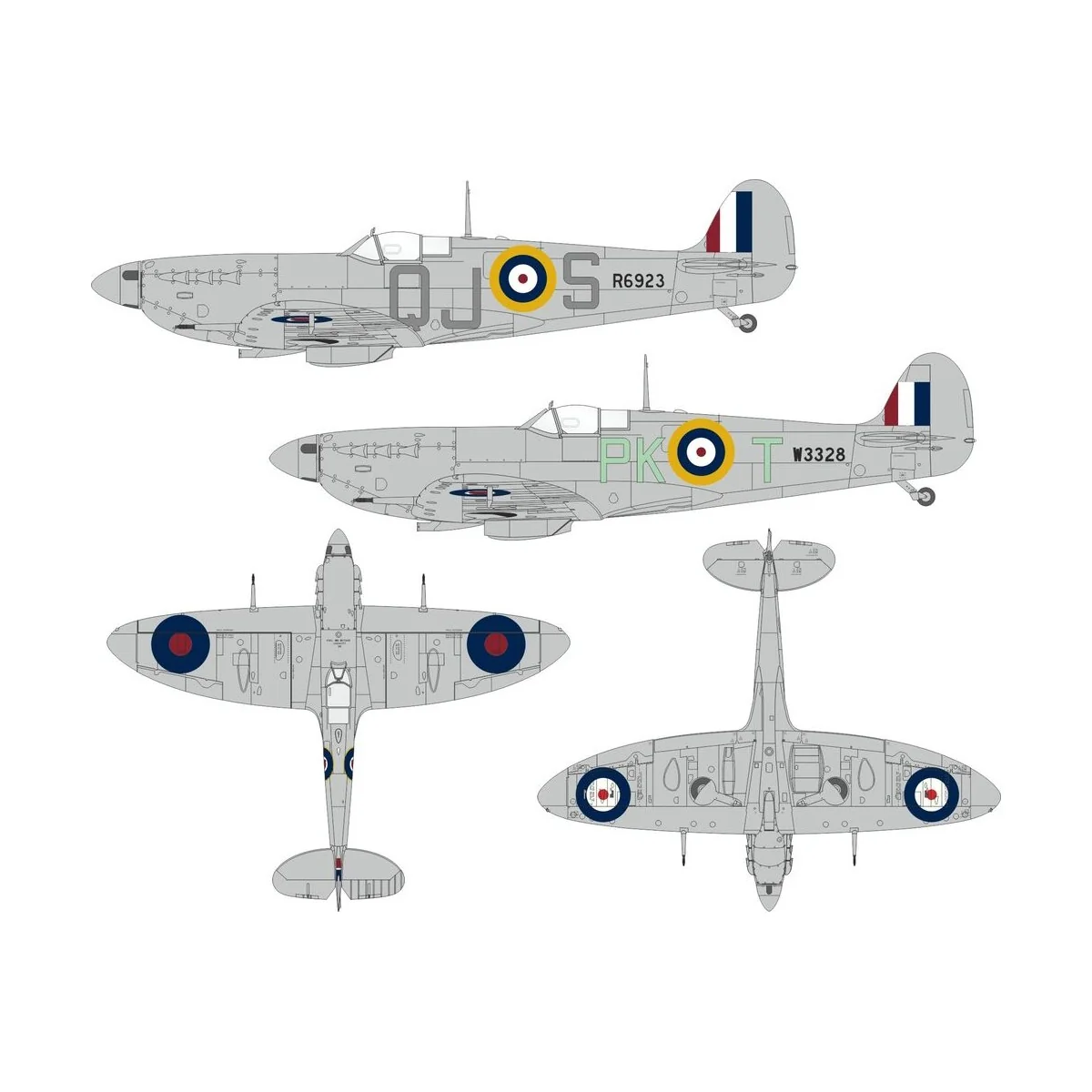 Spitfire Mk.Vb early British national insignia for Kotare, 1/32 - E...