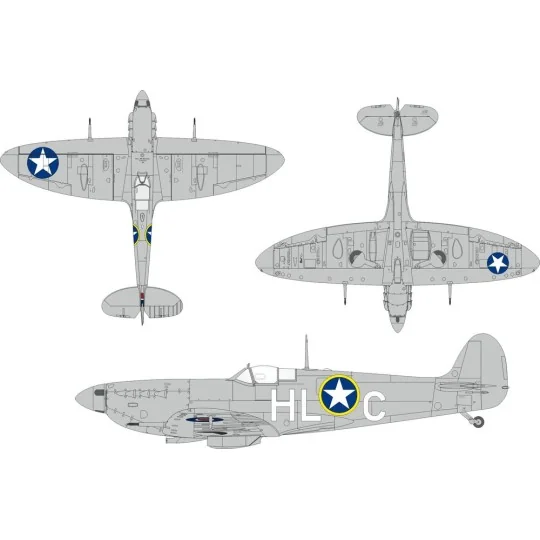 Spitfire Mk.Vb early US national insignia for Kotare, 1/32 - Eduard...