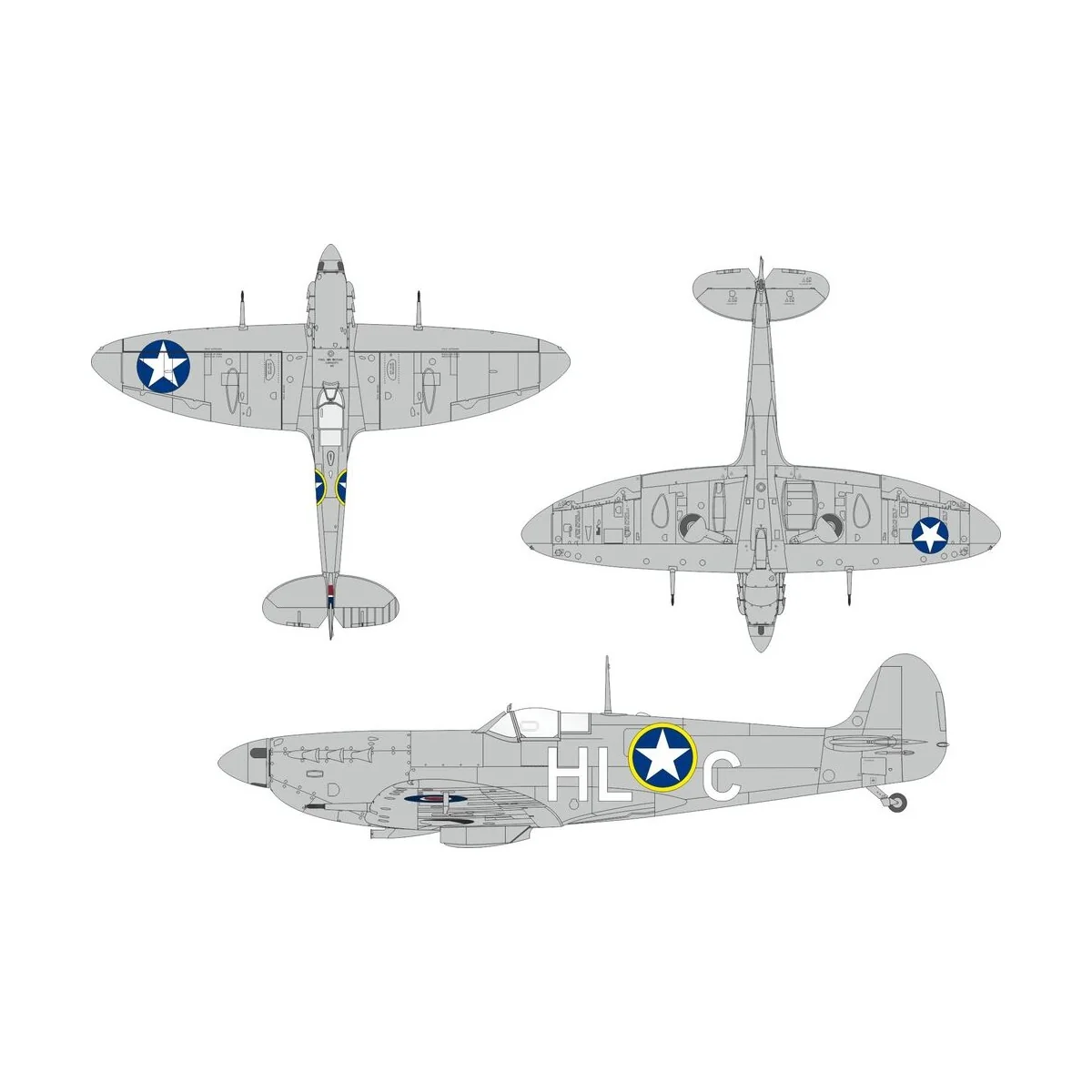 Spitfire Mk.Vb early US national insignia for Kotare, 1/32 - Eduard...