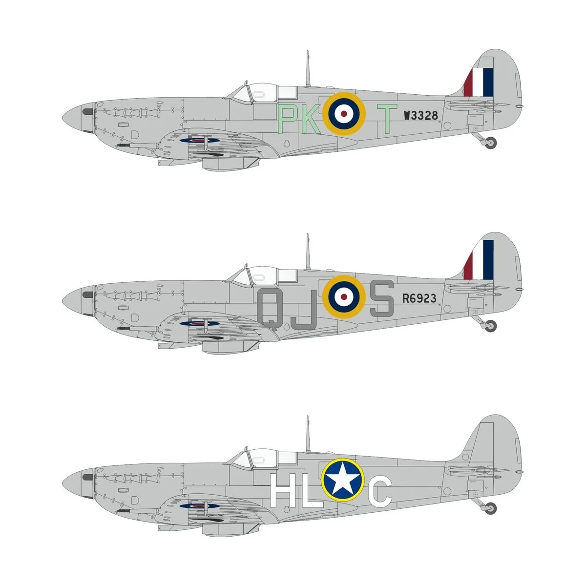 Spitfire Mk.Vb early code letters (for 32006 kit) for Kotare, 1/32 ...