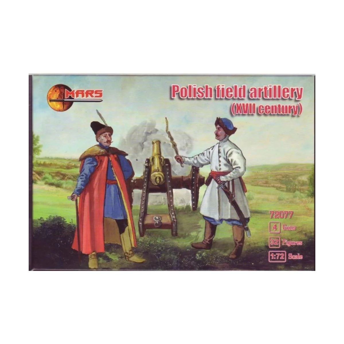 Polish field artillery, XVII century, 1/72 - Mars Figures MS72077