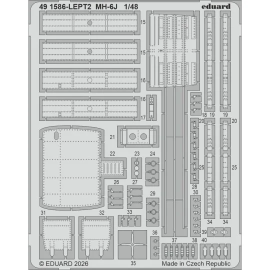 MH-6J for ICM, 1/48 - Eduard Accessories 491586