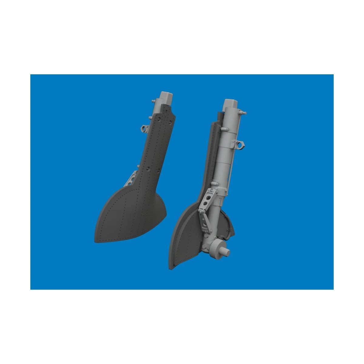 Spitfire Mk.IX/XVI undercarriage legs PRINT for Eduard, 1/48 - Edua...