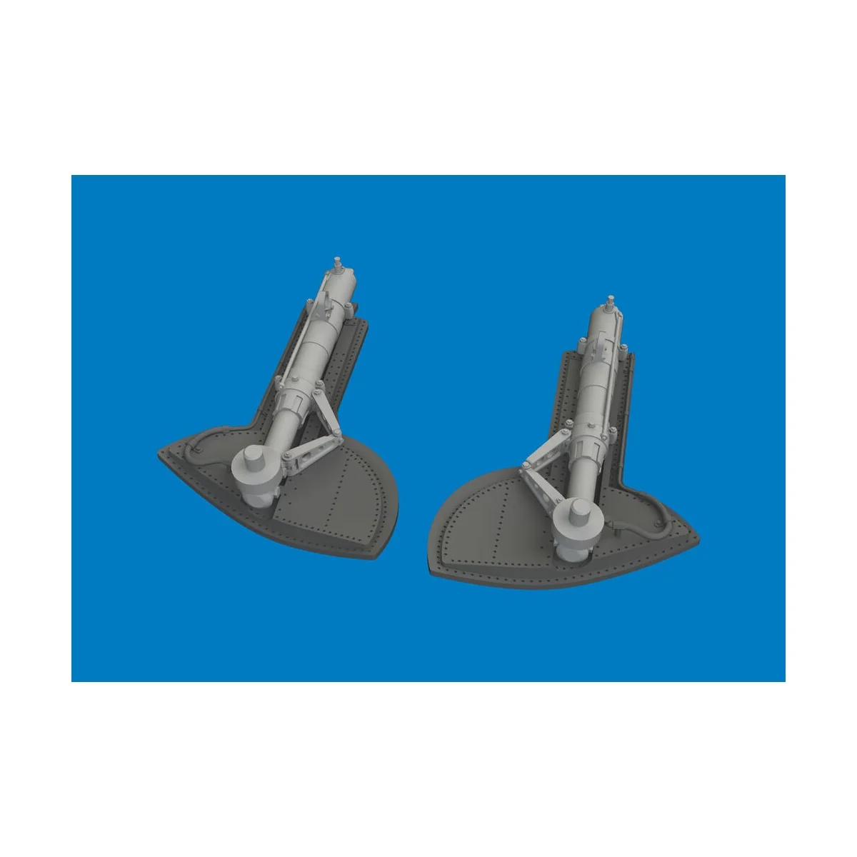 Spitfire Mk.IX/XVI undercarriage legs PRINT for Eduard, 1/48 - Edua...