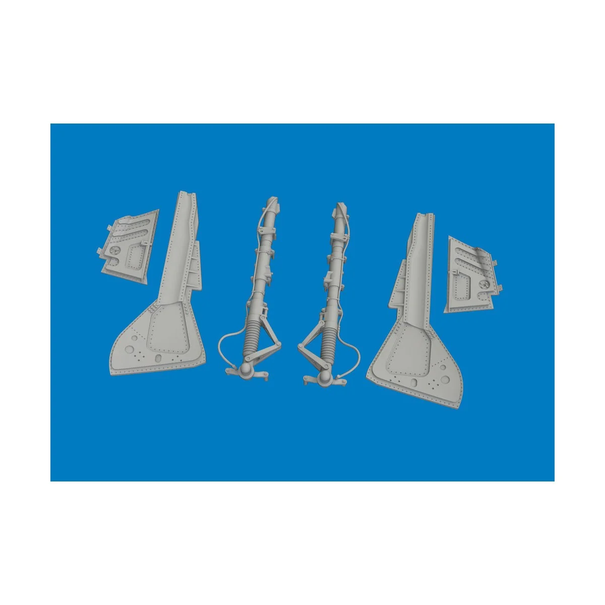 Fw 190A-3/A-4 undercarriage legs PRINT for Eduard, 1/48 - Eduard Ac...