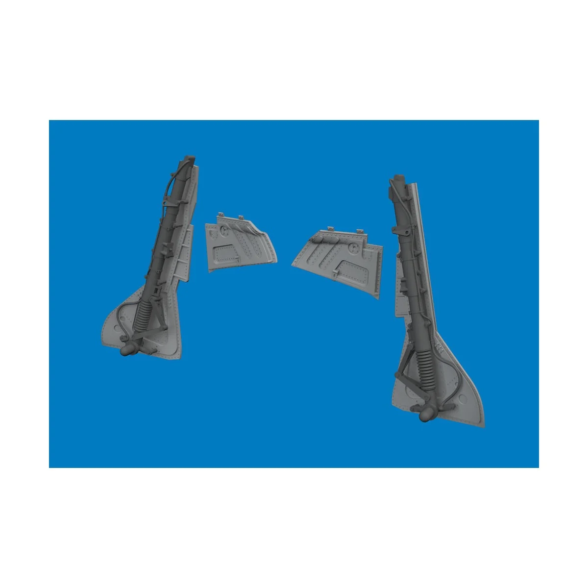 Fw 190A-3/A-4 undercarriage legs PRINT for Eduard, 1/48 - Eduard Ac...