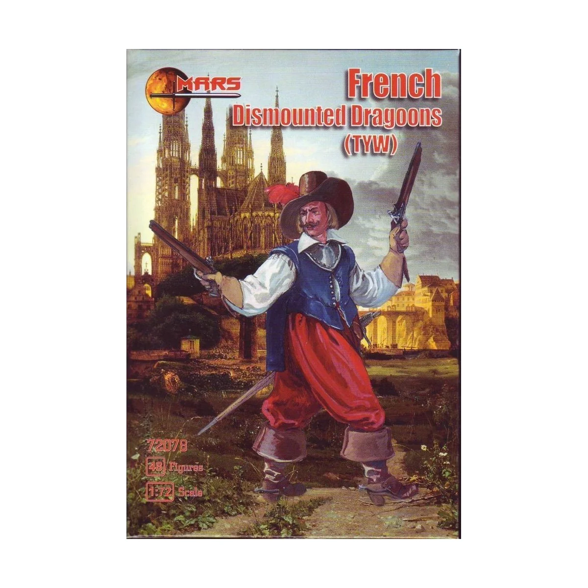 French Dismount dragoons, 1/72 - Mars Figures MS72078